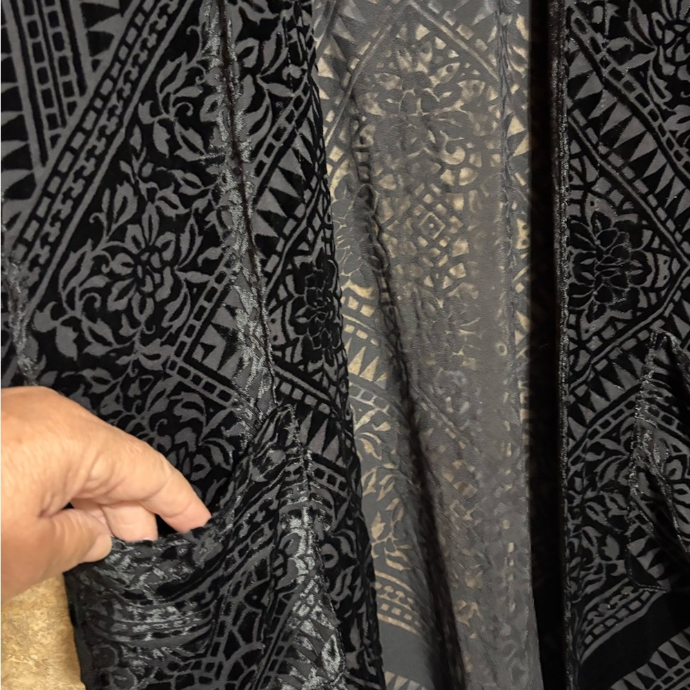 Jade Black Sheer Kimono by Johnny Was - Picture 4 of 5
